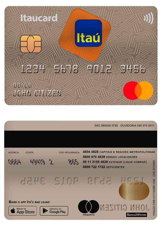 Brazil Itau Bank mastercard